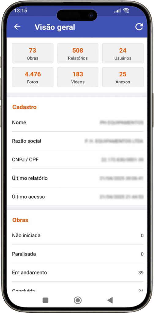 Haiduck - App Visão Geral